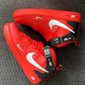 Nike Air Force 1 Mid Utility University Red